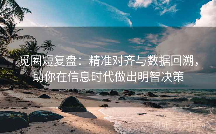 觅圈短复盘:精准对齐与数据回溯,助你在信息时代做出明智决策