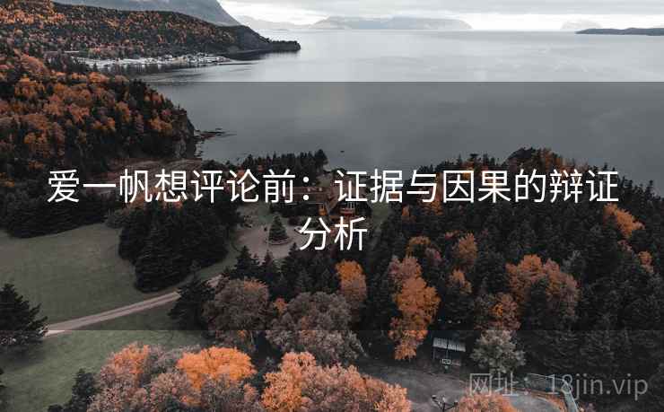爱一帆想评论前:证据与因果的辩证分析